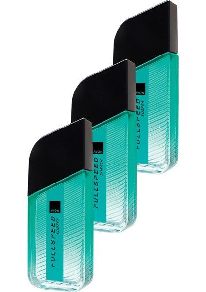 Full Speed Surfer Erkek Parfüm Edt 100 Ml. Üçlü Set
