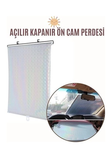 Bfs Aynalı Yansıtıcılı Açılır Kapanır Ön Cam Perdesi