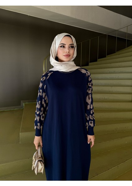 Leopar Desenli Merserize Elbise fırsatları