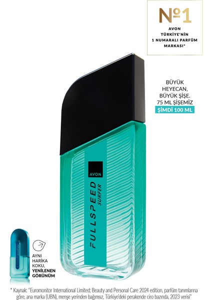 Full Speed Surfer Erkek Parfüm Edt 100 Ml. fiyatları