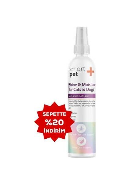 Smartpet + Shine And Moisture Kedi ve Köpekler Için Tüy Parlatıcı Sprey 100ML