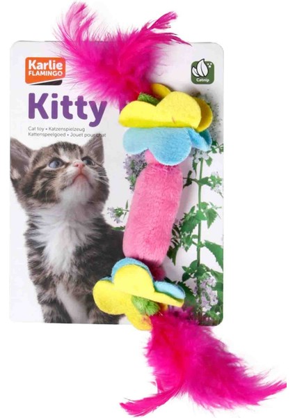 Kedi Otlu Tüylü Kedi Oyuncağı 7cm
