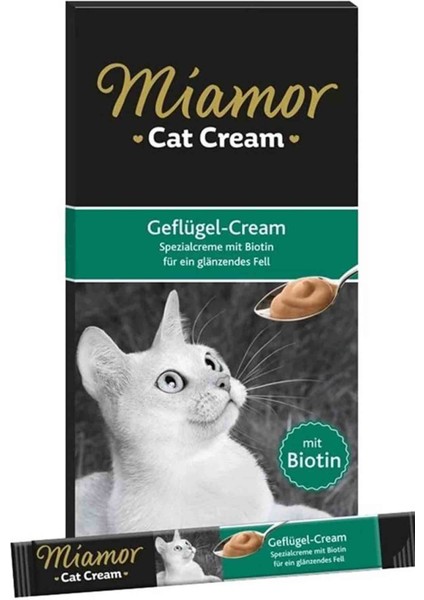 Miamor Cream Tavuklu Kedi Ödülü 6X15GR