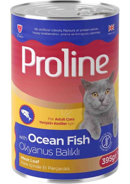 Proline Okyanus Balıklı Yetişkin Kedi Konservesi 395GR