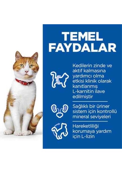 Hills Somonlu Kısırlaştırılmış Yetişkin Kedi Maması 1,5kg modelleri