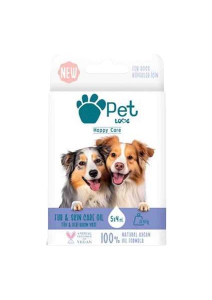 Doğal Argan Yağlı 20-40KG Köpekler Için Tüy Bakım Yağı 5X4ML