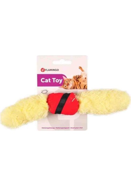 Flamingo Soccer Tüylü Kedi Oyuncağı Siyah/sarı