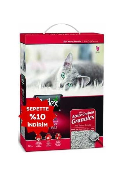 Box Granül Active Carbon Kedi Kumu 10LT