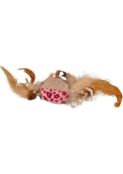 Flamingo Leopar Tüylü Kedi Oyuncağı