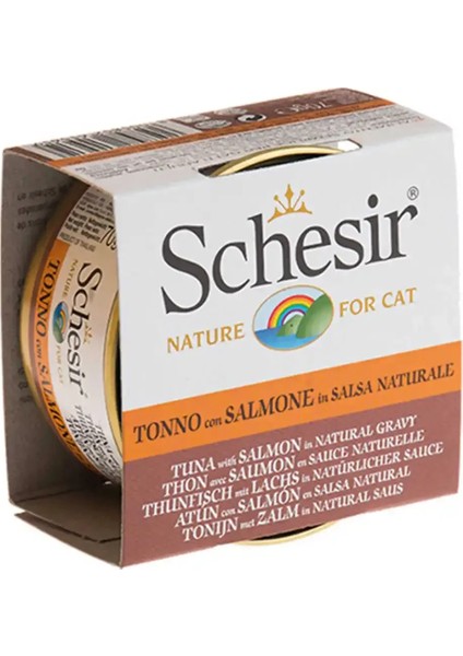 Ton Balıklı ve Somonlu Soslu Tahılsız Kedi Konservesi 70GR