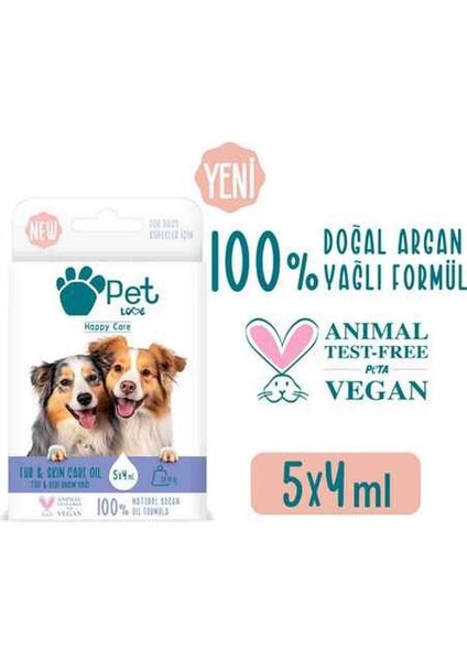 Doğal Argan Yağlı 20-40KG Köpekler Için Tüy Bakım Yağı 5X4ML fiyatları