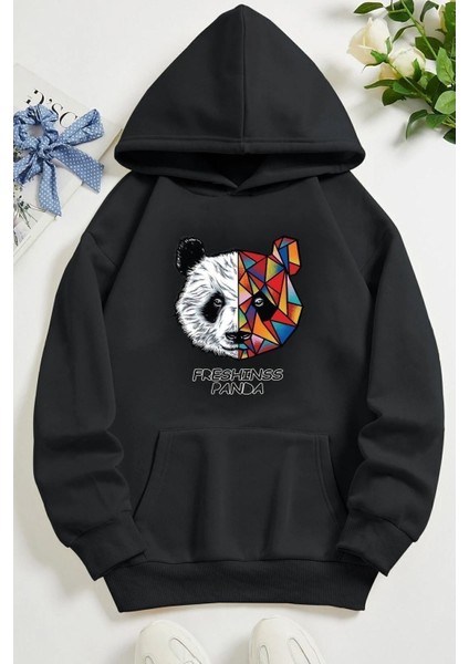 Unisex Panda Baskılı Sweatshirt fiyatları