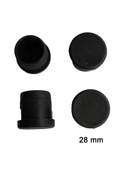 Yuvarlak Boru Profil Iç Tapa 28 mm 4 Adet