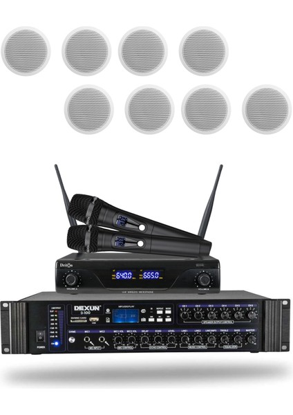 Mikrofonlu Alçıpan Hoparlör Mağaza Dükkan Kafe Seslendirme ve Okul Anons Sistemi