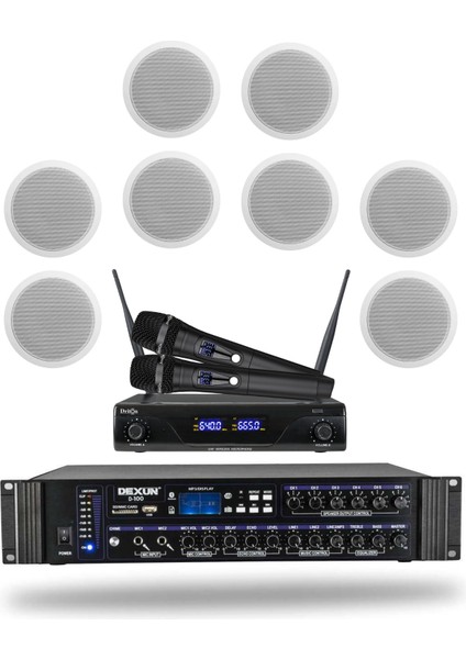 Mikrofonlu Alçıpan Hoparlör Mağaza Dükkan Kafe Seslendirme ve Okul Anons Sistemi modelleri