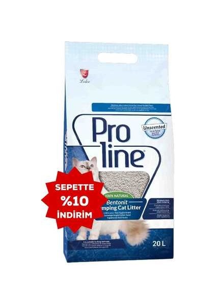 Proline Bentonit Natural Kedi Kumu 20LT