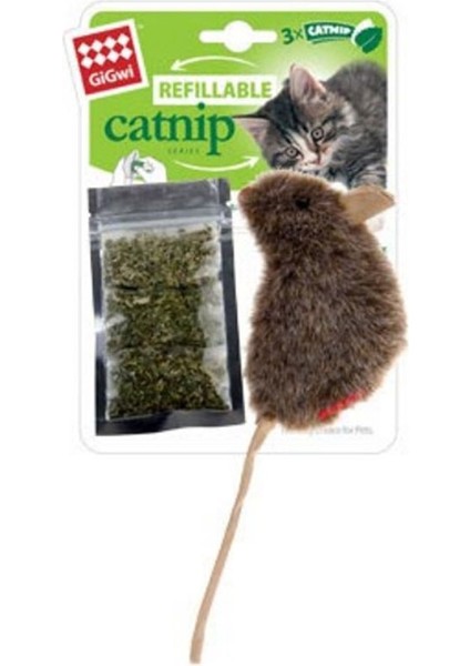 Catnip Hazneli Karışık Renkli Fare Kedi Oyuncağı