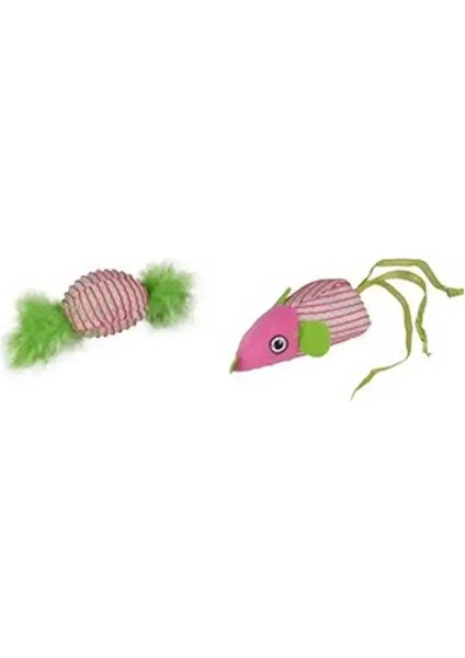 Flamingo Peluş Ikili Kedi Oyuncağı