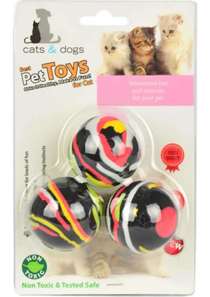 Kedi Oyun Topu Yumuşak (3lü) fiyatları