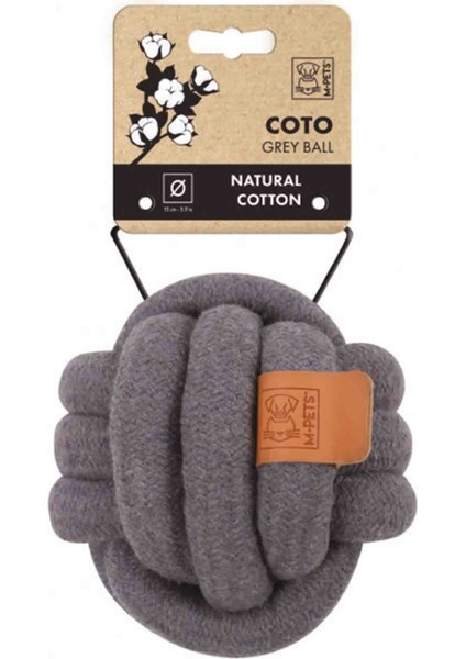 Coto Örgü Top Oyuncak Gri 15CM