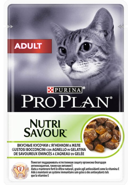 Nutri Savour Kuzulu Yetişkin Kedi Konservesi 85GR