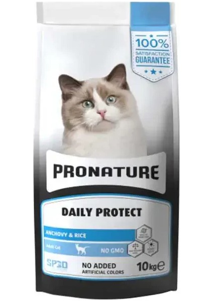 Daily Protect Hamsili ve Pirinçli Yetişkin Kedi Maması 10KG