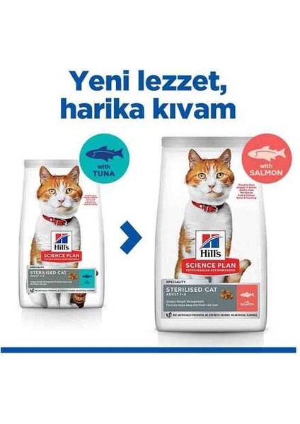 Hills Somonlu Kısırlaştırılmış Kedi Maması 8kg+2kg Hediye modelleri