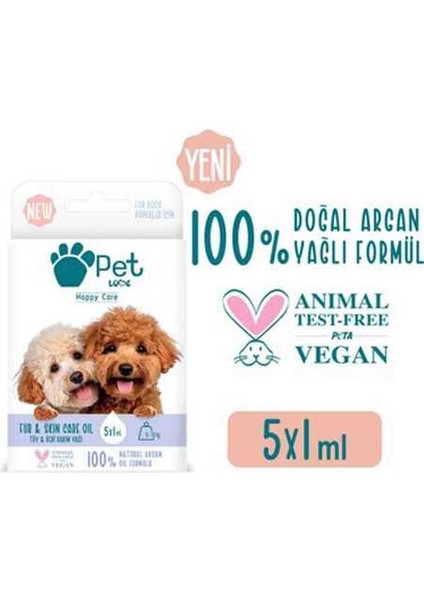 Doğal Argan Yağlı 0-10KG Köpekler Için Tüy Bakım Yağı 5X1ML fiyatları
