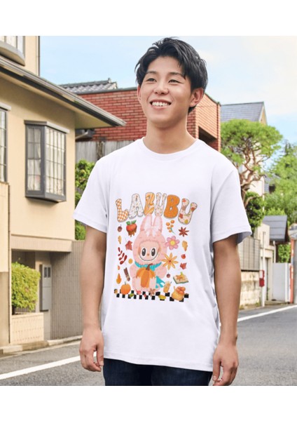 Labubu Tişört Labubu Çocuk T-Shirt Labubu Yetişkin Unisex Tişört modelleri
