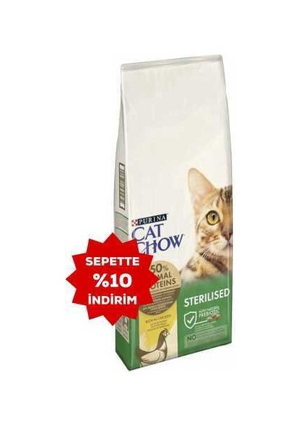 Tavuklu Kısırlaştırılmış Kedi Maması 15KG