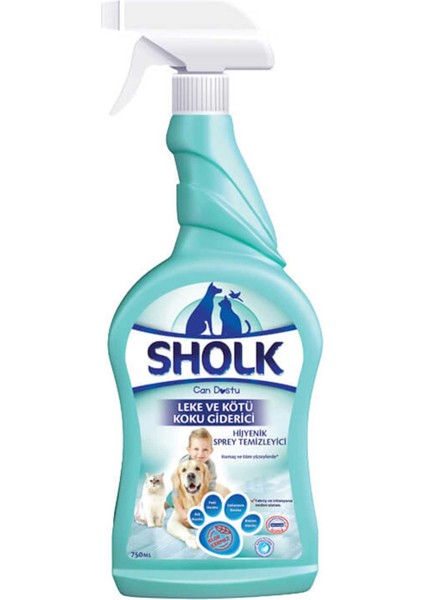 Hipoalerjenik Leke ve Kötü Koku Giderici Hijyenik Sprey Temizleyici 750ML