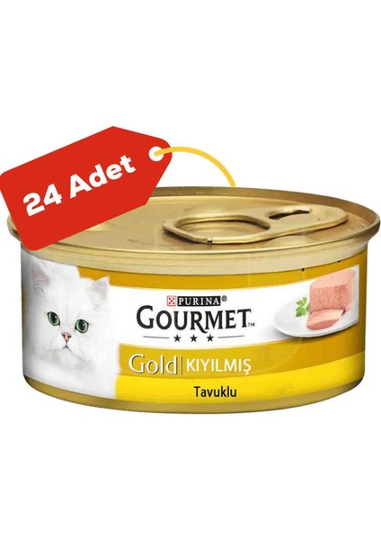 Kıyılmış Tavuk Etli Yetişkin Kedi Konservesi 24X85GR (24LÜ)