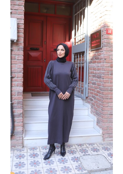 Simli Balon Kol Merserize Elbise fiyatları