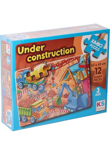 Bfs Jp 314004 Under Construction Jumbo Puzzle 12 Parça