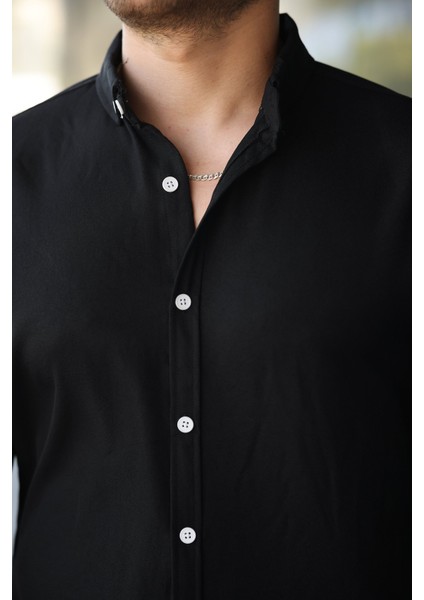 Erkek Uzun Kollu Regular Sofya Keten Gömlek modelleri