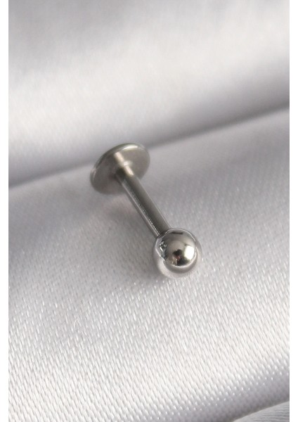 Bfs 316L Çelik Gümüş Renk Topçuk Piercing