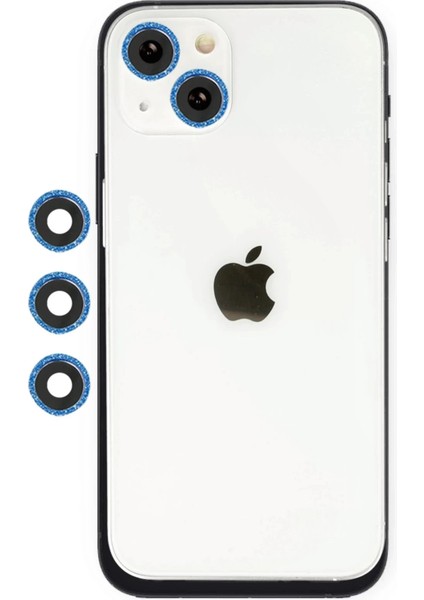 Bfs iPhone 14 Shine Kamera Lens - Mavi