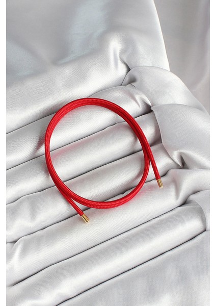 Bfs Mıknatıslı Koyu Kırmızı Renk Sarmal Kadın Bileklik