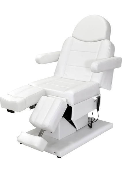 Ayak Bakım Koltuğu Beyaz E-226/A | Elektrikli Sistemli, 3 Motorlu, Trendelenburg, Mekanik Ayak Ayarlı