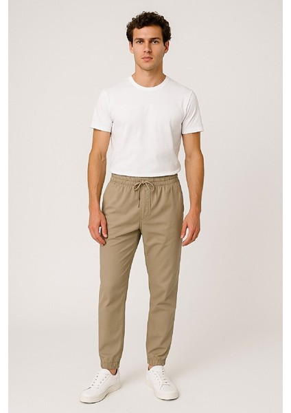 Erkek Beli Paçası Lastikli Cepli Rahat Kalıp Over Jogger Likralı Esnek Keten Gabardin Pantolon modelleri