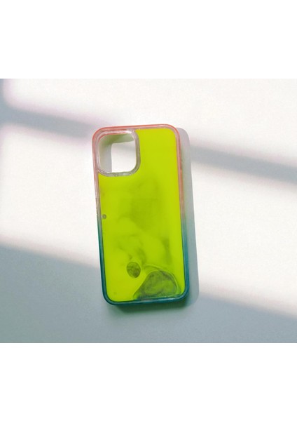 Iphone 12 Pro Max Uyumlu Neon Bumper Parlayan Fosforlu Sarı Sulu Kılıf fiyatları