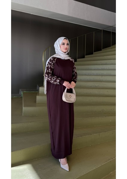 Leopar Desenli Merserize Elbise fiyatları