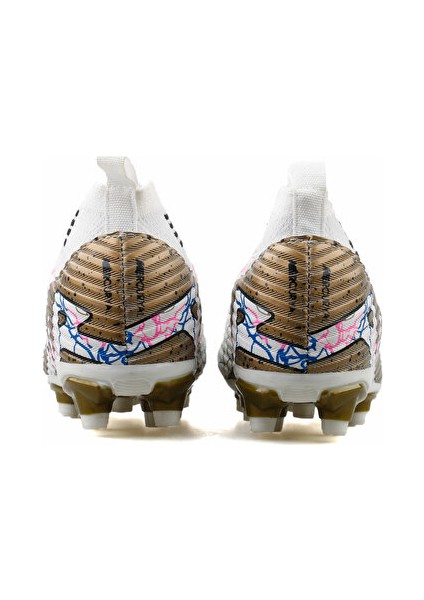 Çocuk Çim Zemin Kramponu Fkrp-Beyaz-Altın-Damarlı Renkli fırsatları