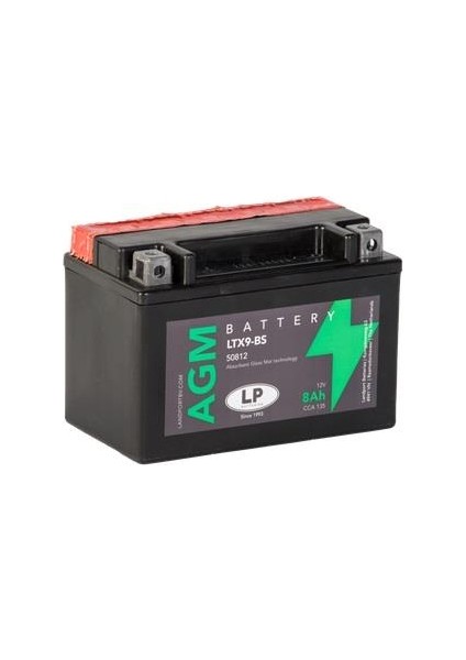 Lp Ltx9-Bs (Ytx9-Bs) Agm Akü 12V 8A Cca 135/L:150 /w:87 /H:105
