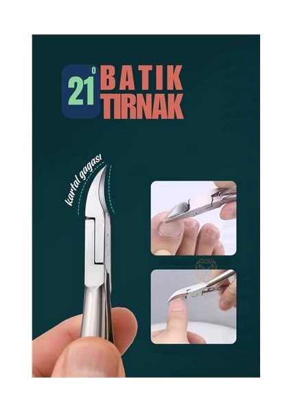 Bfs Tırnak Batık Makası Pedikür Makası Paslanmaz Çelik Profesyonel