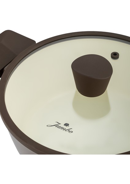 Swiss Crystal Brown 7 Parça Indüksiyon Tabanlı Tencere Seti