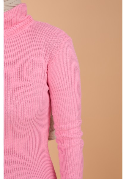 Triko Elbise Pembe - 27752-PEMBE fırsatları