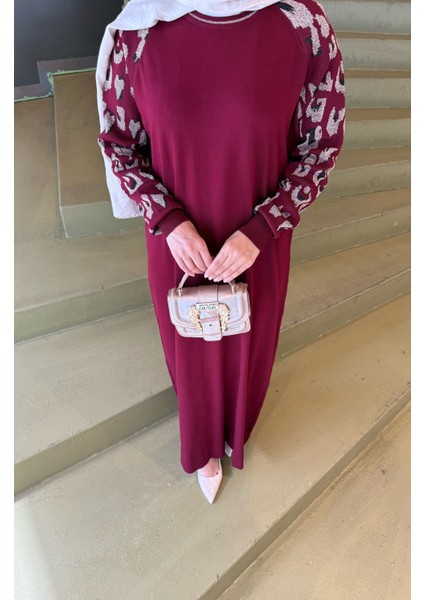 Leopar Desenli Merserize Elbise indirimleri