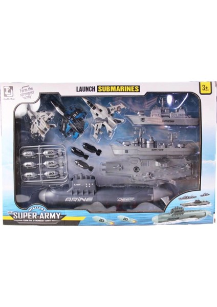 Bfs KZL-T074 Denizaltılı Savaş Oyun Seti -Kızılkaya Oyuncak