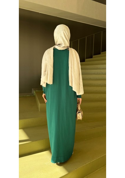 Leopar Desenli Merserize Elbise